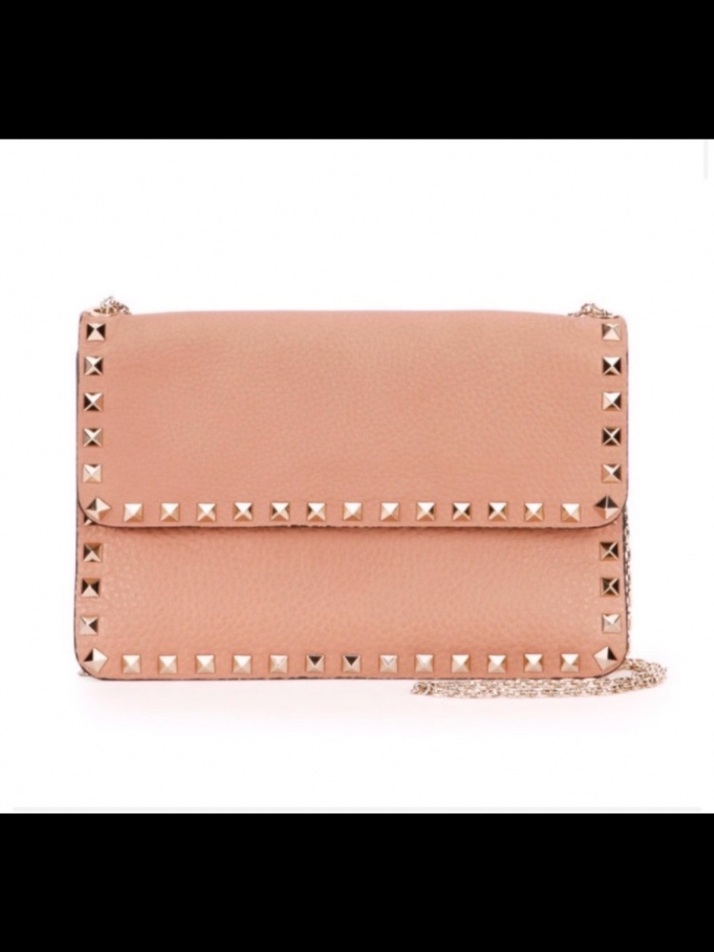 Valentino rockstud leather chain shoulder bag